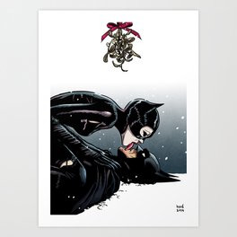 The Bat and the Cat Art Print