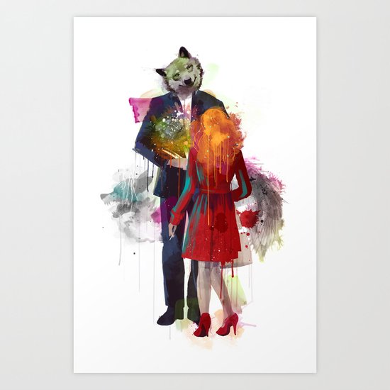 Red Riding, I Am Not Your Wolf Art Print