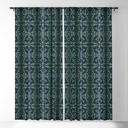 Liquid Light Series 9 ~ Colorful Abstract Fractal Pattern Blackout Curtain