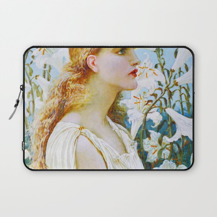 Lilies by Walter Crane Laptop Sleeve