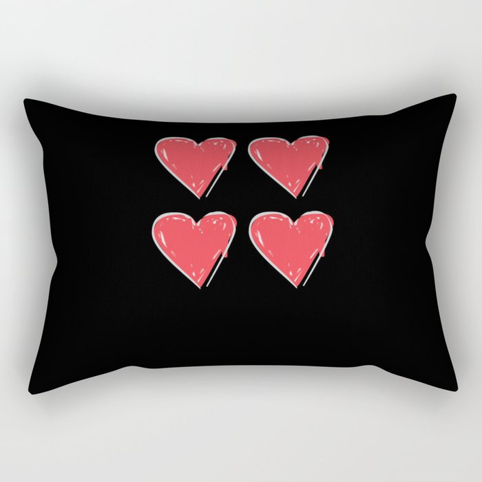 Heart 4 Family Rectangular Pillow