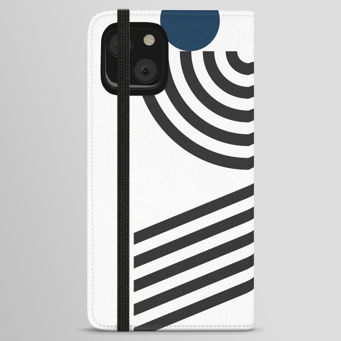 Double arch line circle 5 iPhone Wallet Case