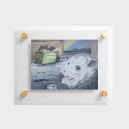 Happiness Is an Open Dumpster Floating Acrylic Print