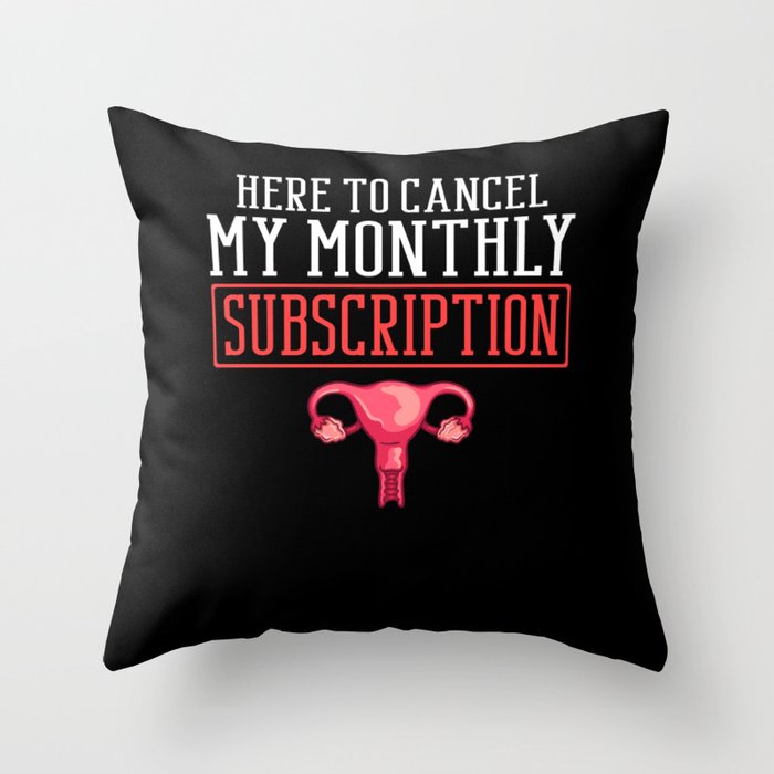 Hysterectomy Uterus Surgery Removal Survivor Throw Pillow