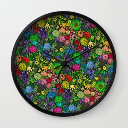 Prismatic Botanic Garden Wall Clock