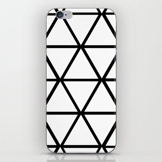 WHITE & BLACK TRIANGLES iPhone & iPod Skin