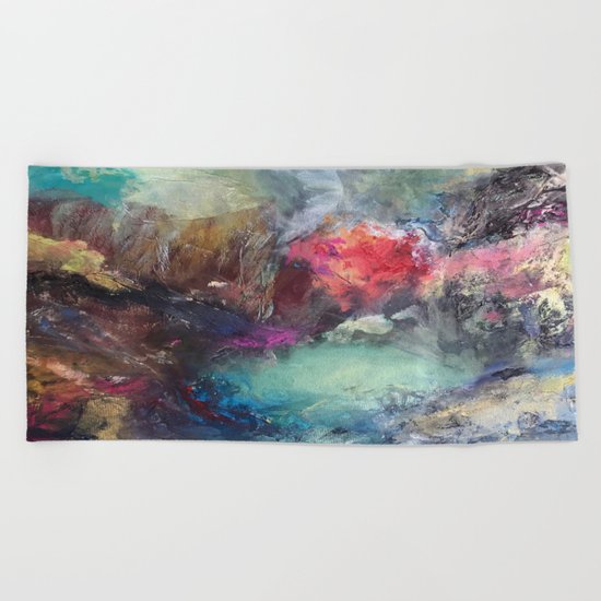 Strength and Happiness Beach Towel