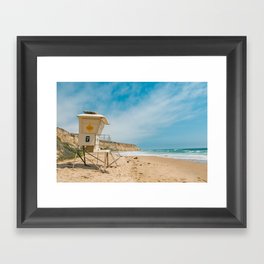 California Lifeguard Stand Framed Art Print