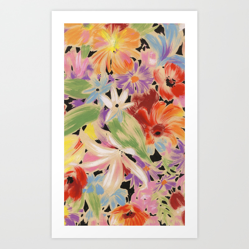 Fashion Textail Floral Print Design Flower Allover Pattern Art