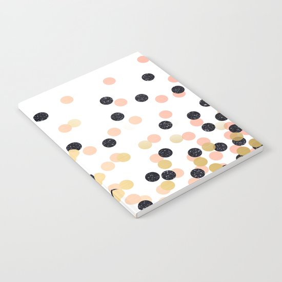 Pink & Black Polka Dots Notebook