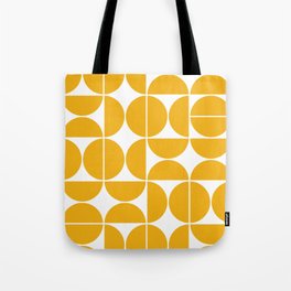 Mid Century Modern Geometric 04 Yellow Tote Bag