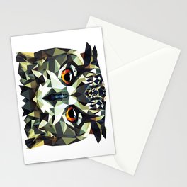 Polygon Owl Stationery Cards