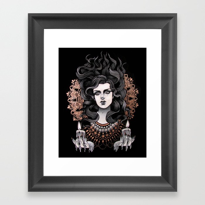 The Witch Framed Art Print