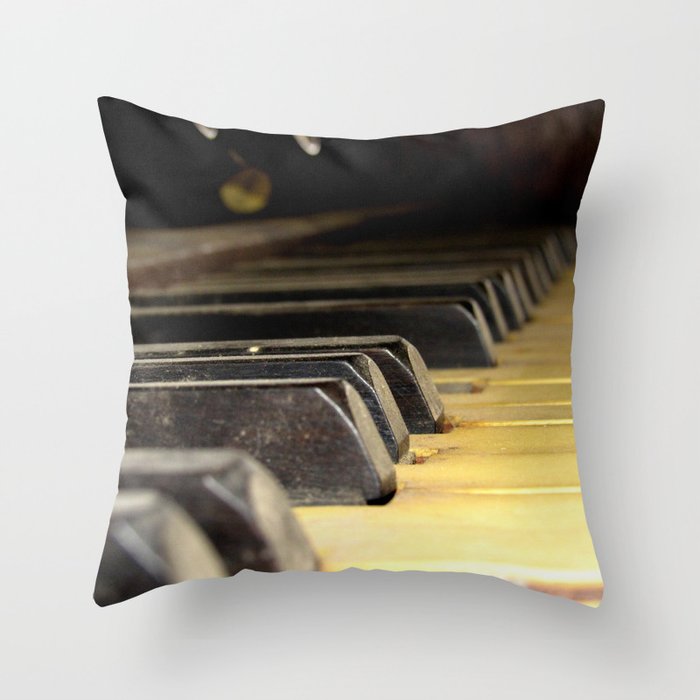 Player Piano Throw Pillow