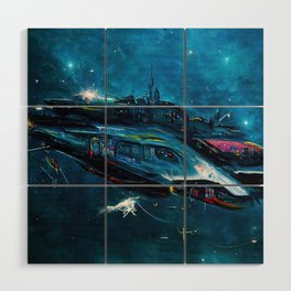 Traveling at the speed of light Wood Wall Art