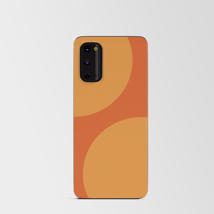 Retro Mid-Century Modern Arches in Orange and Yellow Android Card Case