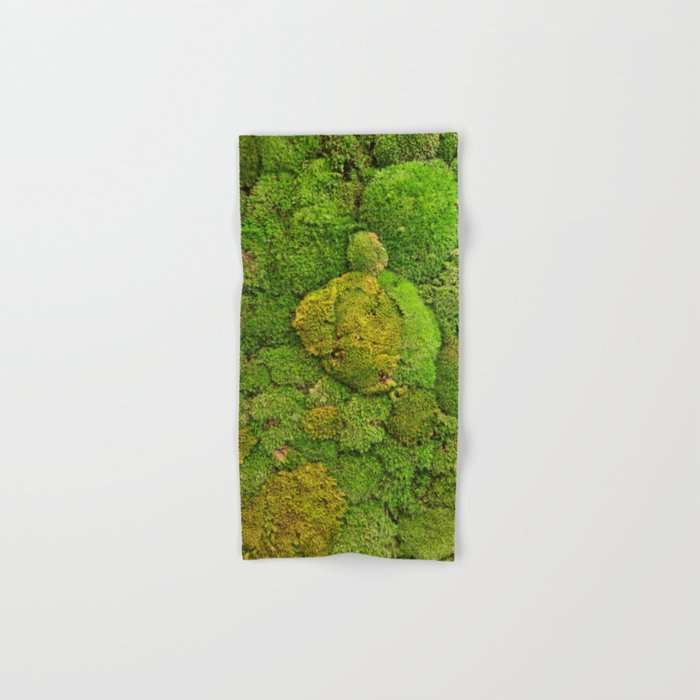 Green moss carpet No2 Hand & Bath Towel