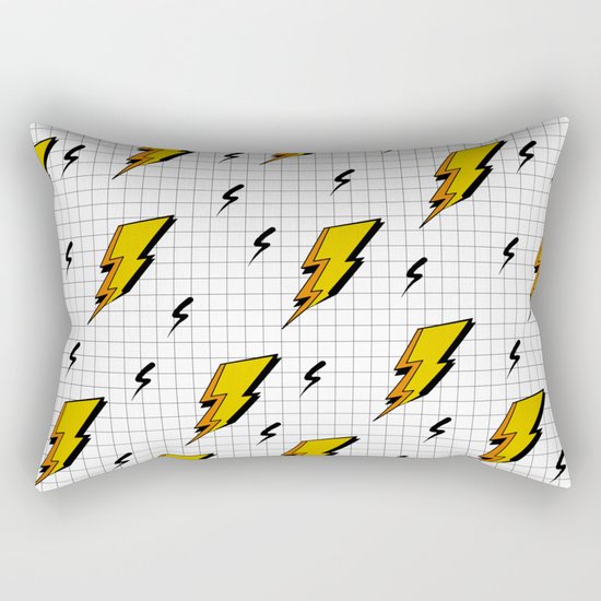 Pop art for streak of lightning Rectangular Pillow