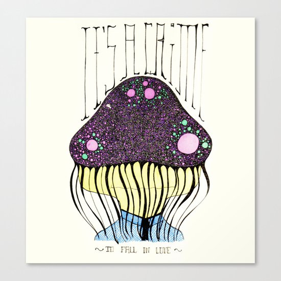 it's a crime Canvas Print