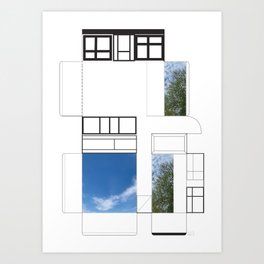 floorplan_window_sky Art Print