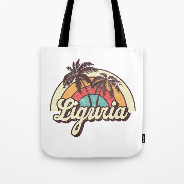 Liguria beach city Tote Bag