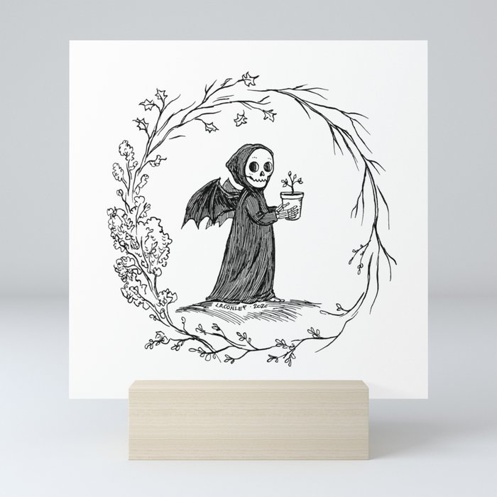 Circle of Life Grim Reaper Mini Art Print