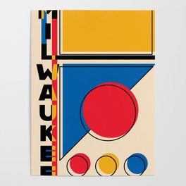 Milwaukee Bauhaus Style  Poster