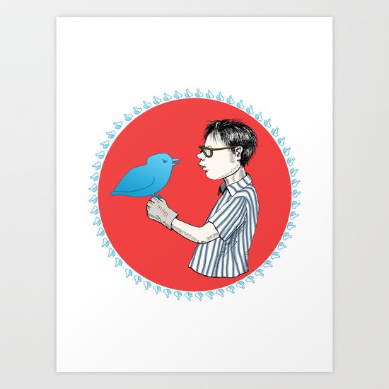 Nerd of Prey Art Print