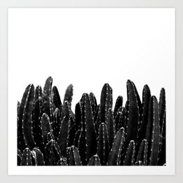 Black Cacti Dream #1 #minimal #decor #art #society6 Art Print