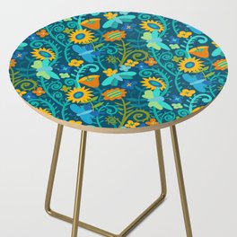 Colourful forest pattern Side Table
