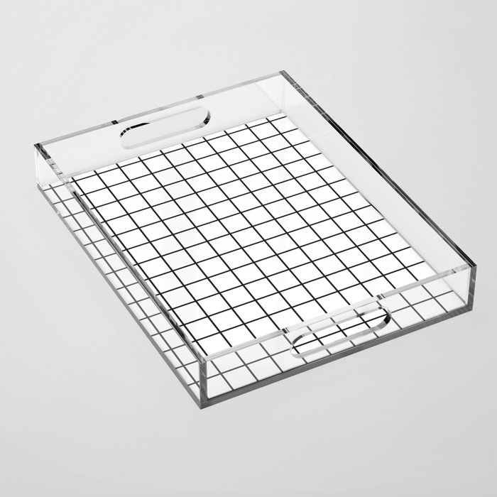 Modern Grid Acrylic Tray
