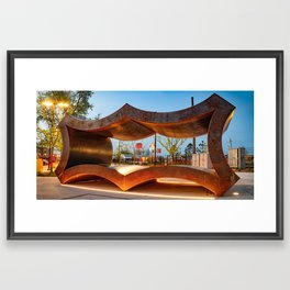 Rogers Arkansas Frisco Sculpture Panorama Framed Art Print