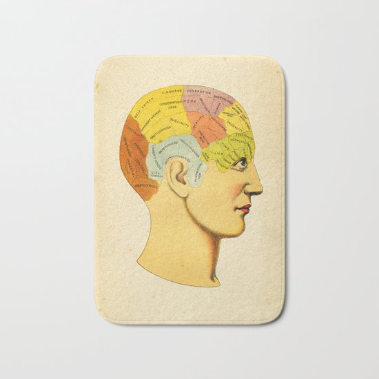 Phrenology Knowledge Within Bath Mat