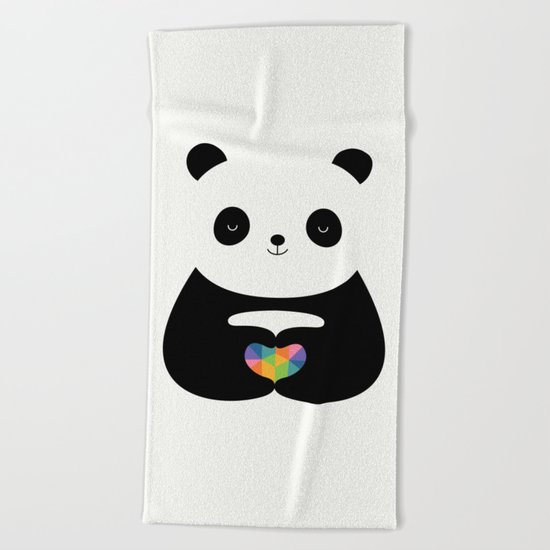 Panda Love Beach Towel