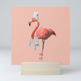 Squeaky Clean Flamingo Mini Art Print