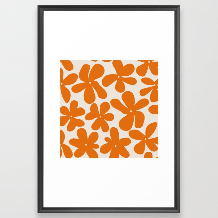 Flower pattern Framed Art Print