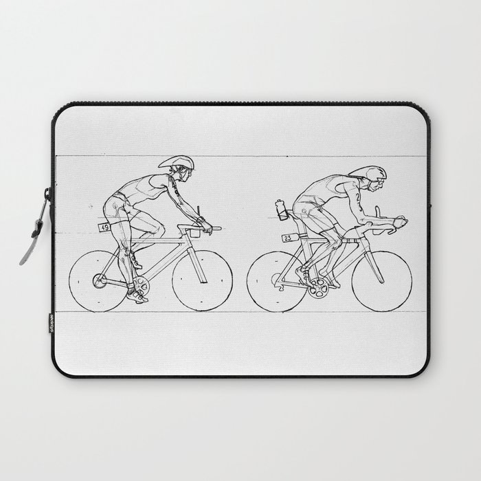 Transitions through Triathlon Cyclists Drawing A Laptop Sleeve