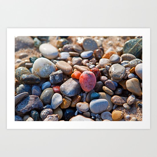 Beach Rocks Art Print