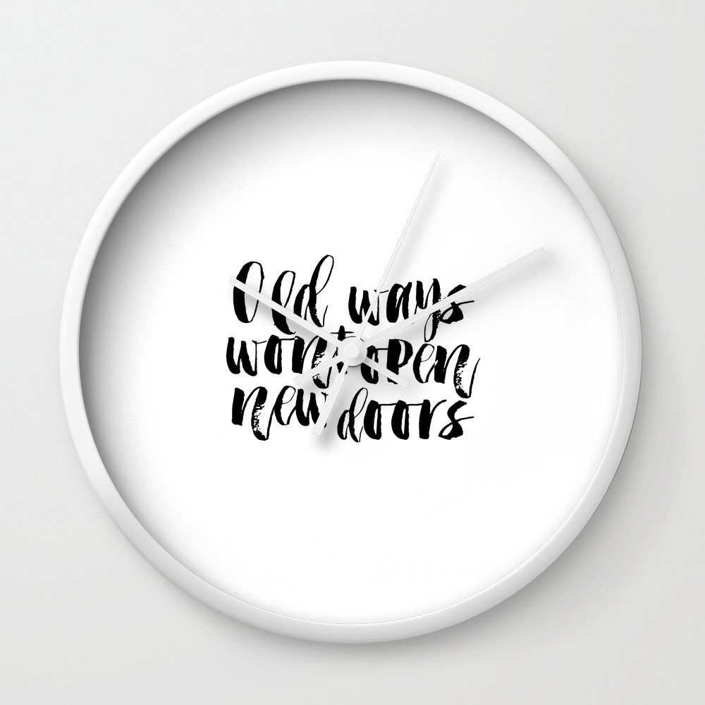 Motivational Quotes Positive Inspiration Positive Poster Dorm Room Inspirational Quotes Printable Wall Clock By Milos955 Society6