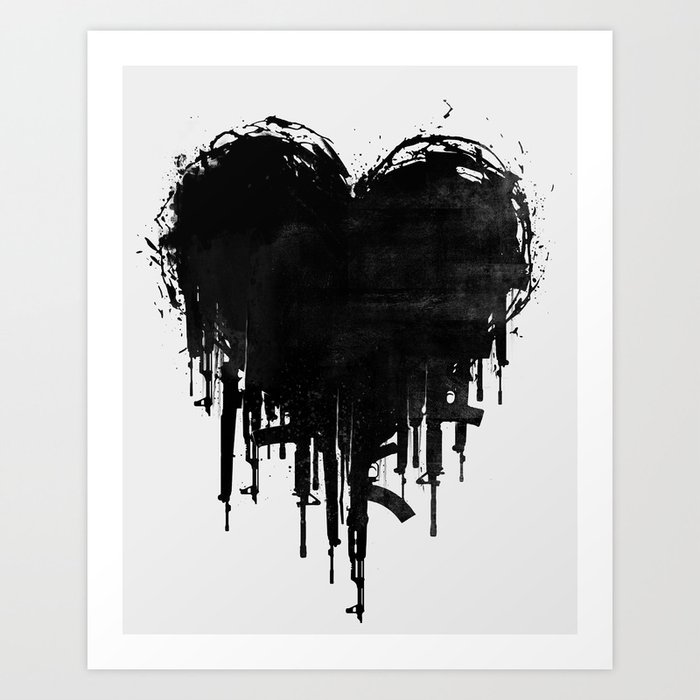 Dark Heart Art Print