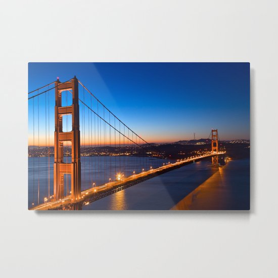 Golden Gate Dawn Bridge Metal Print