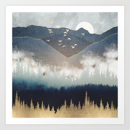 Blue Mountain Mist Art Print