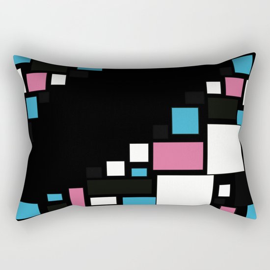 Colorful combined pattern . Rectangular Pillow