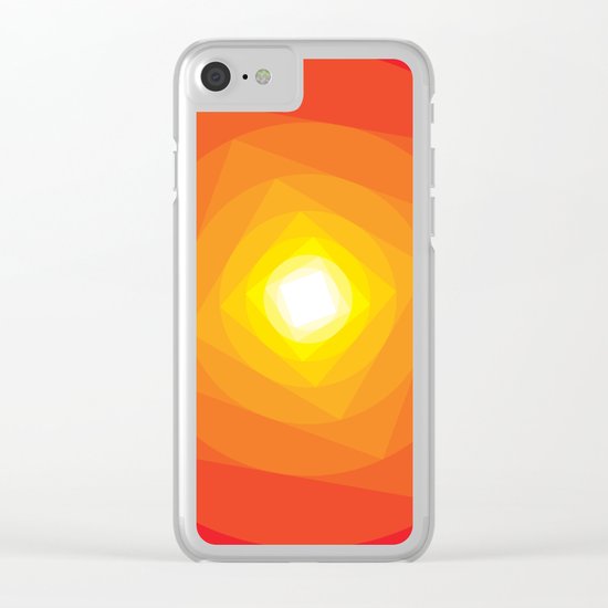 Gradient Sun Clear iPhone Case