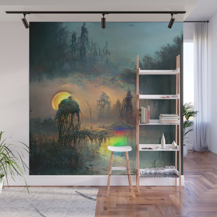 Spooky Pride Swamp Wall Mural