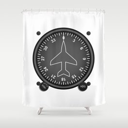 Directional Gyro Flight Instruments Shower Curtain