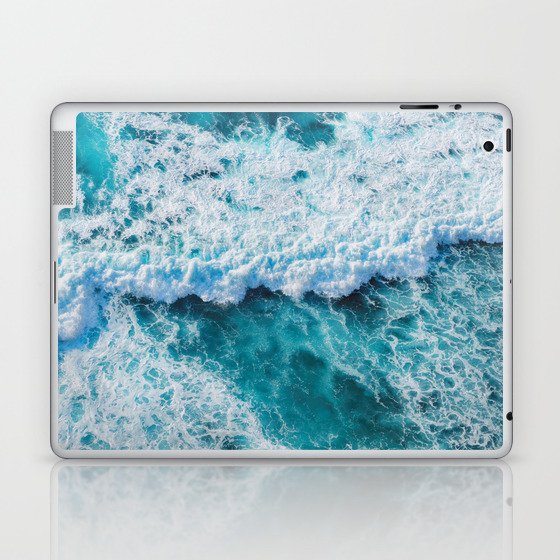 Turquoise Blue Ocean Waves Laptop & iPad Skin