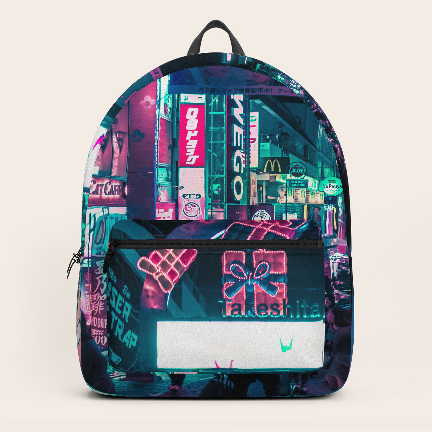 just a lit backpack