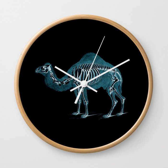 Camel X-ray - Camel Print - Camel Wall Art - Animal X-ray Wall Clock