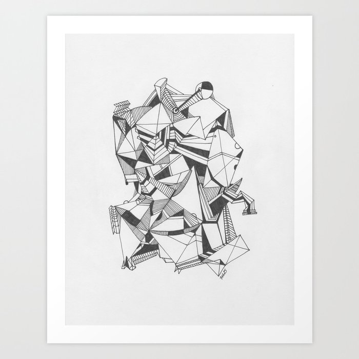 Art of Geometry 5 Art Print